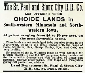 Land Collection: Railroad land for sale in Iowa and Minnesota