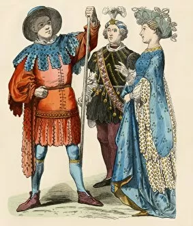 Tights Gallery: Renaissance fashion in Germany, 15th century