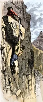 Survey Prints: Rescue of John Wesley Powells Colorado River expedition by climbing out of