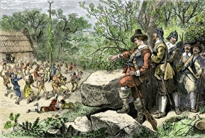 Liquor Gallery: Revelry at Merrymount in colonial Massachusetts, 1600s