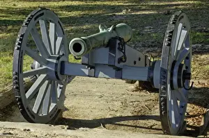 Revolutionary War French cannon called the Fox at Yorktown