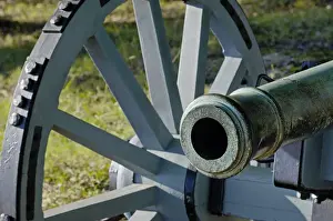 Battle Of Yorktown Prints: Revolutionary War French cannon called the Fox at Yorktown