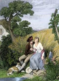 Romance Gallery: Robert Burns poem illustration