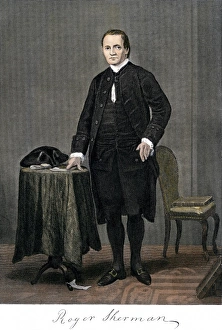 Connecticut Prints: Roger Sherman, full portrait