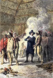 Roger Williams opposing the Pequot pleas for assistance in the Pequot War