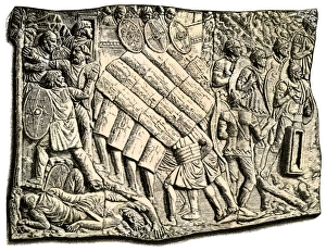 Teuton Gallery: Romans battling Germans, Column of Trajan