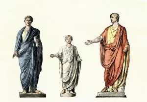Rome Collection: Romans dressed in the toga