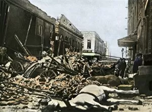 San Francisco Gallery: Rubble after the San Francisco earthquake of 1906