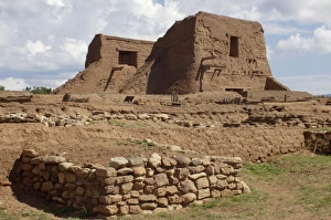 Ruins of Spanish mission at Pecos Pueblo