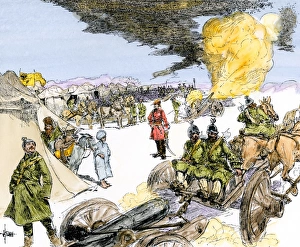 Conflict Prints: Russian army camp on the Pruth River during negotiations with the Turks