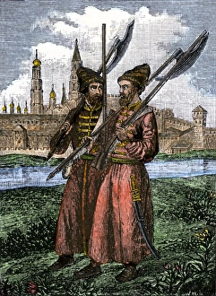 Russian palace guards, or Streltsi