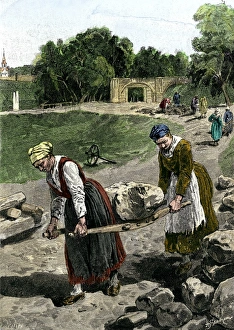 Russian peasant women at work