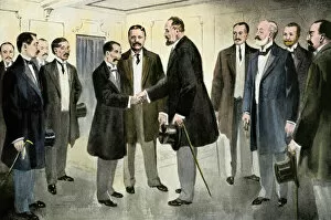 Theodore Roosevelt Gallery: Russo-Japanese treaty at Portsmouth NH, 1905