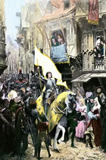 Religious Gallery: Sacred banner carried by Joan of Arc into Orleans