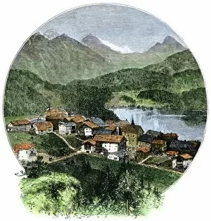 Switzerland Collection: Saint Moritz, Switzerland, 1800s