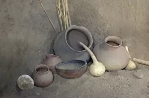 Archaeological Site Gallery: Salado culture prehistoric pottery artifacts, Arizona