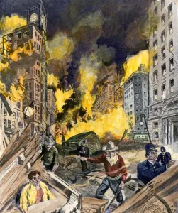 Down Town Gallery: San Francisco earthquake and fire, 1906