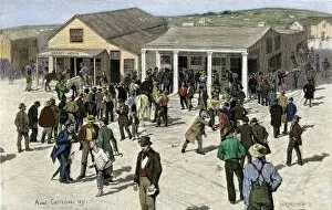 San Francisco post office during the Gold Rush