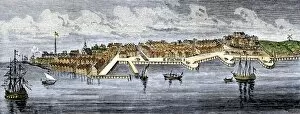English Colony Collection: Seaport of New York City, 1670s