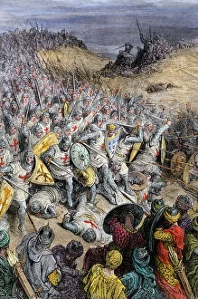 11th Century Collection: Seljuk Turks defeated at Dorylaeum, First Crusade
