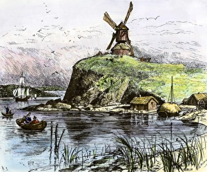 Sea Port Gallery: Settlement at Boston, 1630s