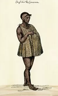 Shaman of Native Americans of colonial Virginia