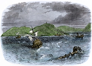 Canadian History Prints: Shipwrecks in the Strait of Belle Isle