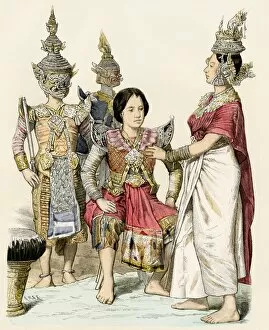 Head Dress Gallery: Siamese (Thai) actors and actresses