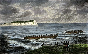 Richard Burton Gallery: Sir Richard Burton exploring Lake Tanganika, 1858