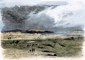 Asia Minor Prints: Site of ancient Troy, as Heinrich Schliemann found it in the 1800s