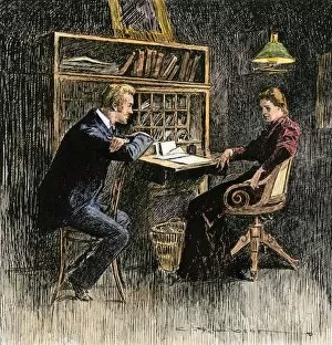 Romance Gallery: Small office in the late 1800s