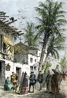 New Spain Collection: Spanish colonial days in St. Augustine, Florida