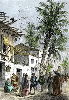 Donkey Gallery: Spanish colonial days in St. Augustine, Florida