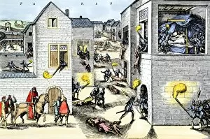 Persecution Collection: St. Bartholomews Day Massacre of French Huguenots, 1572