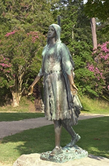 Eastern Prints: Statue of Pocahontas at the original site of Jamestown