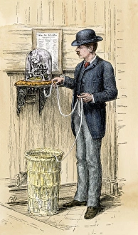Finance Gallery: Stock ticker telegraph, NYSE, 1880s