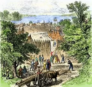 Dutch Colony Gallery: Stockade which became Wall Street
