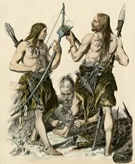 Pre Historic Collection: Stone Age hunters