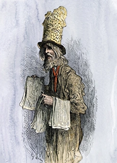Rags Gallery: Street vendor in London, 1800s