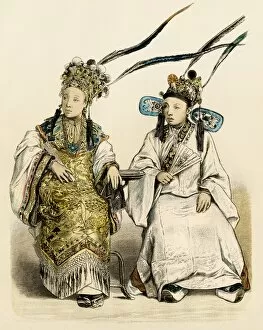 Stylish Chinese women, 1800s