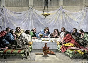 Palestine Gallery: Last Supper of Jesus and the Apostles
