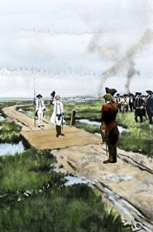 Surrender Gallery: Surrender of Louisbourg to the English, 1758