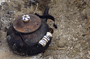 National Park Prints: Teapot at a Continental Army camp reenactment