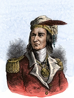 Tecumseh in a British uniform