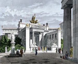 Temple Gallery: Temple of the Eleusinian Mysteries in ancient Greece