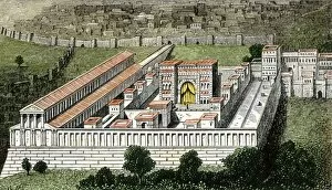 Palestine Gallery: Temple in Jerusalem during the Roman Empire
