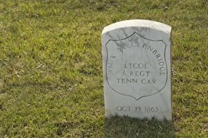 Images Dated 8th April 2011: Tennessee grave, National Cemetery, Shiloh battlefield