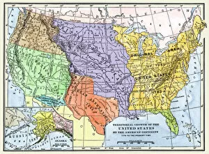 Mexico Gallery: US territorial acquisition during the 1800s