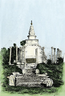 Ceylon Gallery: Thupurama Dagoba in Sri Lanka