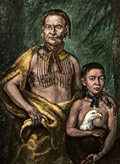 South Collection: Tomochichi and his son